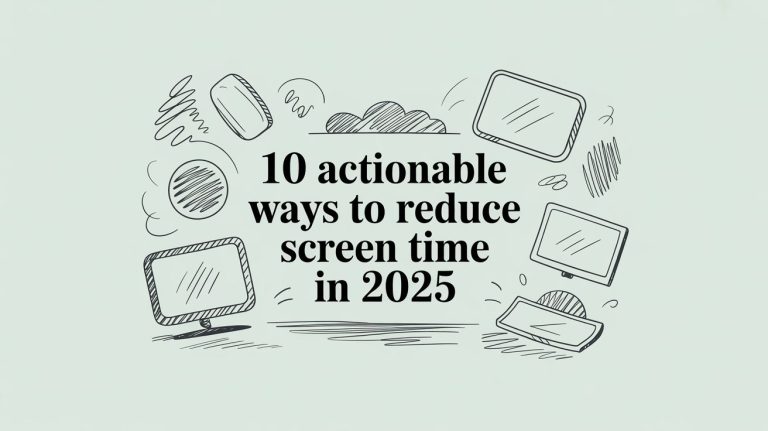 10 Actionable Ways to Reduce Screen Time in 2025/2026