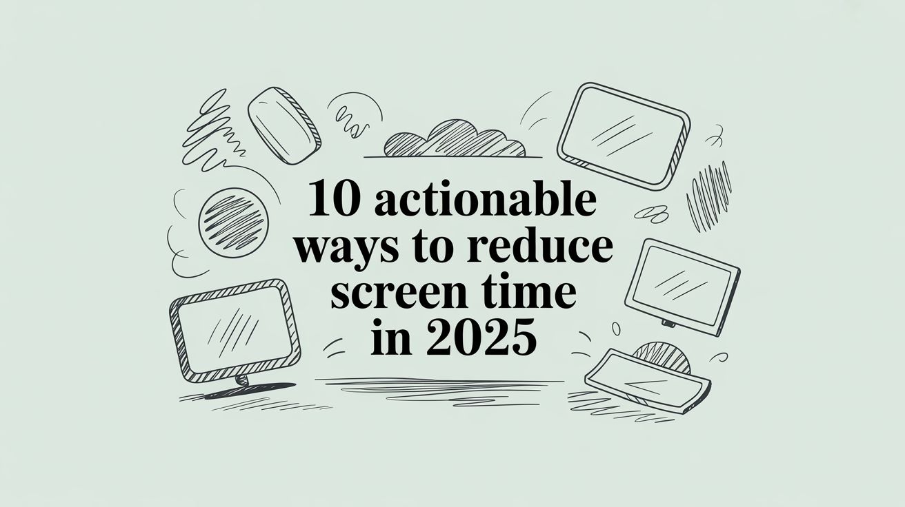 10 Actionable Ways to Reduce Screen Time in 2025/2026