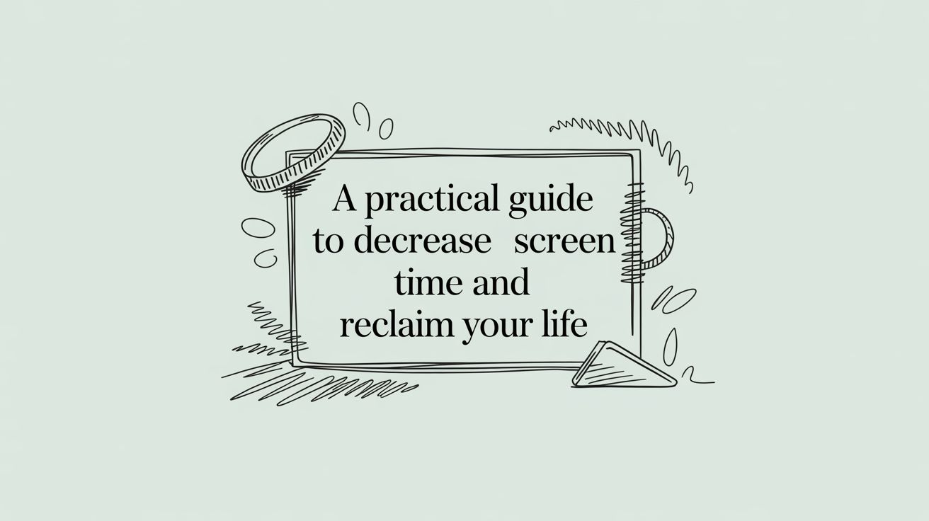 A Practical Guide to Decrease Screen Time and Reclaim Your Life