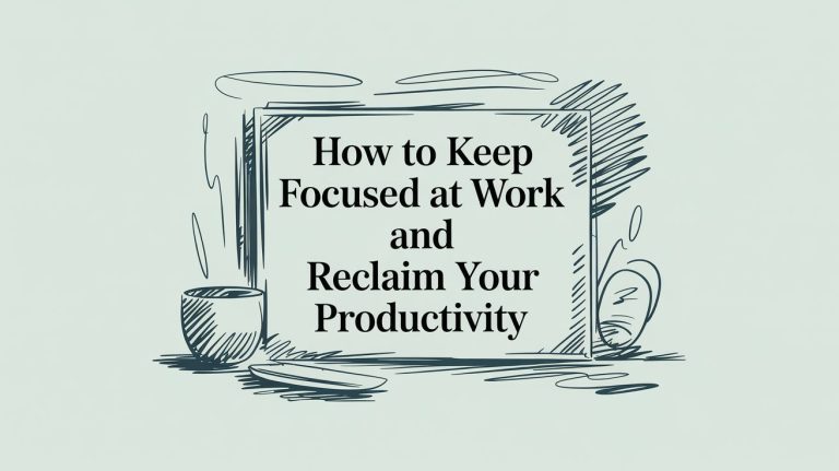 How to Keep Focused at Work and Reclaim Your Productivity