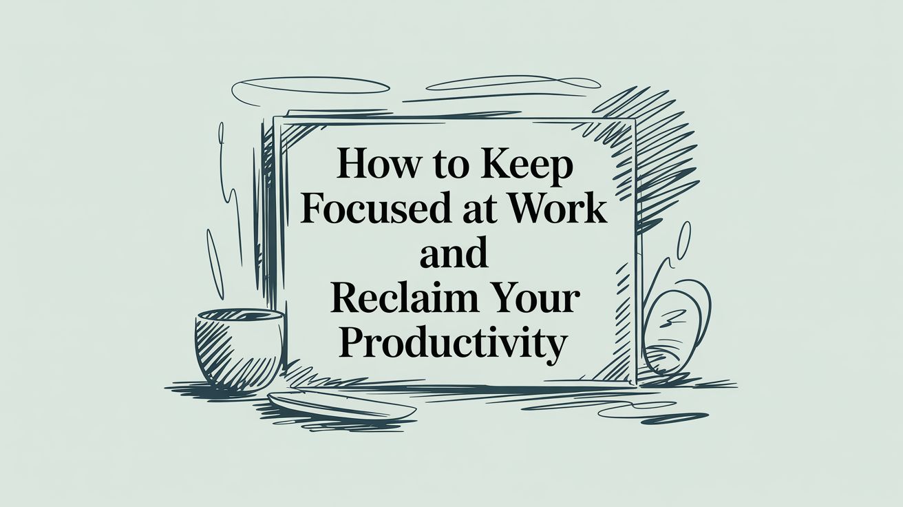 How to Keep Focused at Work and Reclaim Your Productivity