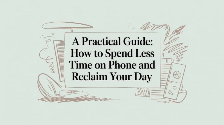 A Practical Guide: How to Spend Less Time on Your Phone and Reclaim Your Day